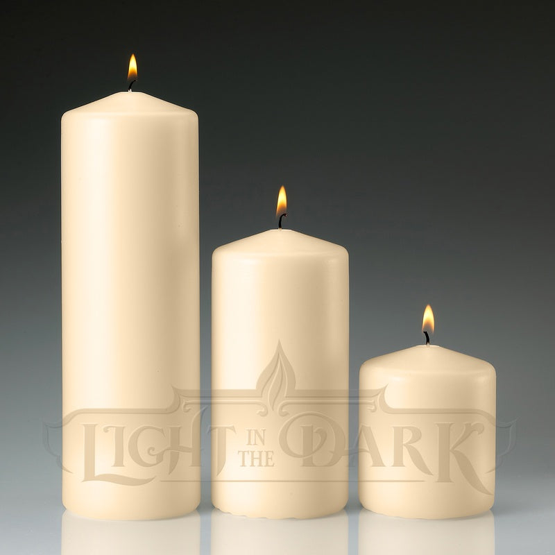Pillar Candle Set of 3 (Ivory) image 0
