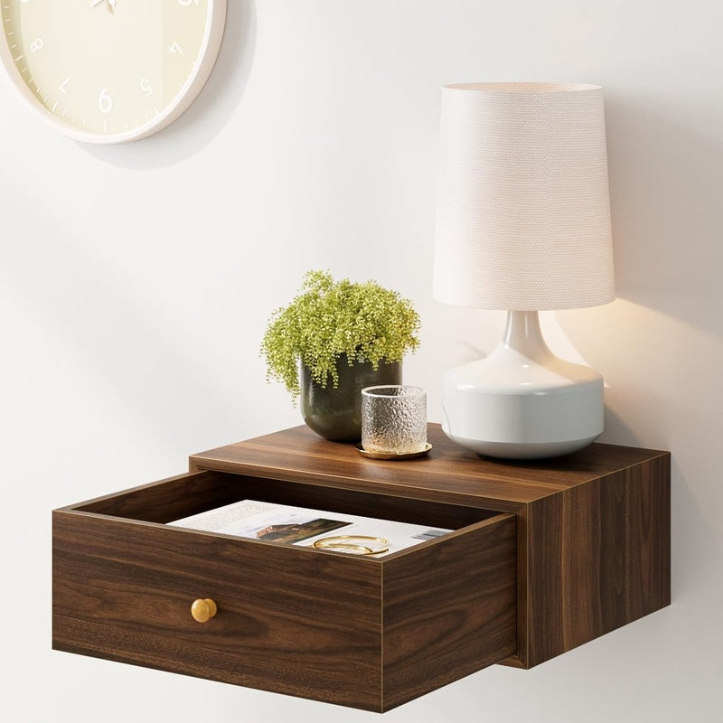 Floating Bedside Shelf (Walnut) image 0