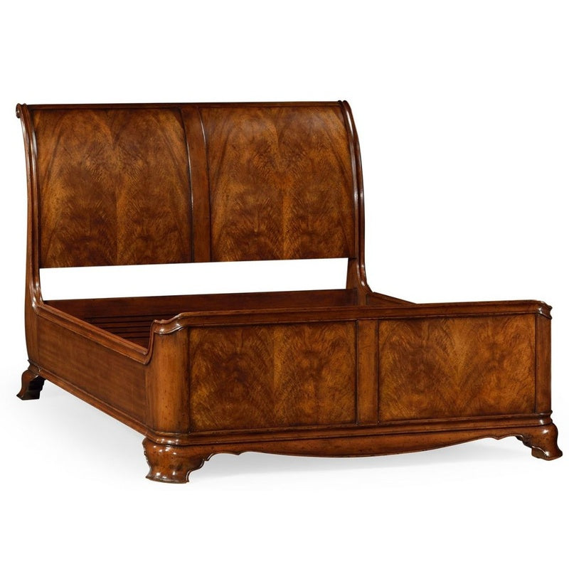 Sleigh Bed King (Walnut) image 0