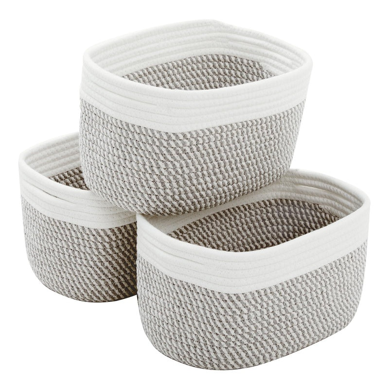 Rope Storage Basket Set of 3 image 0