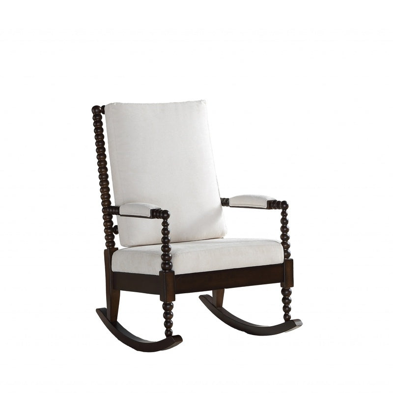 Rocking Chair (Walnut & Cream) image 0