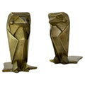 Brass Bookends Pair (Geometric) image 0