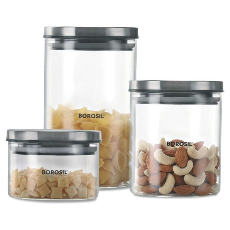 Glass Storage Jar Set of 3 image 0
