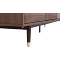 Designer Sideboard 200cm (Walnut & Brass) image 0