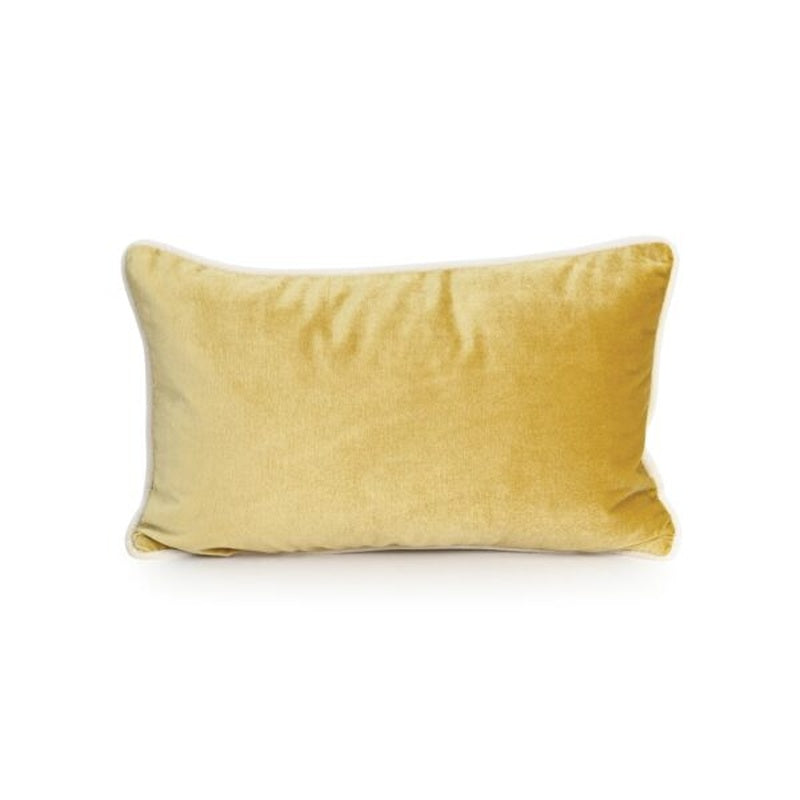 Velvet Lumbar Cushion 30x50cm (Mustard) image 0