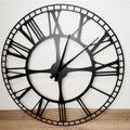 Metal Station Clock 40cm (Black) image 0