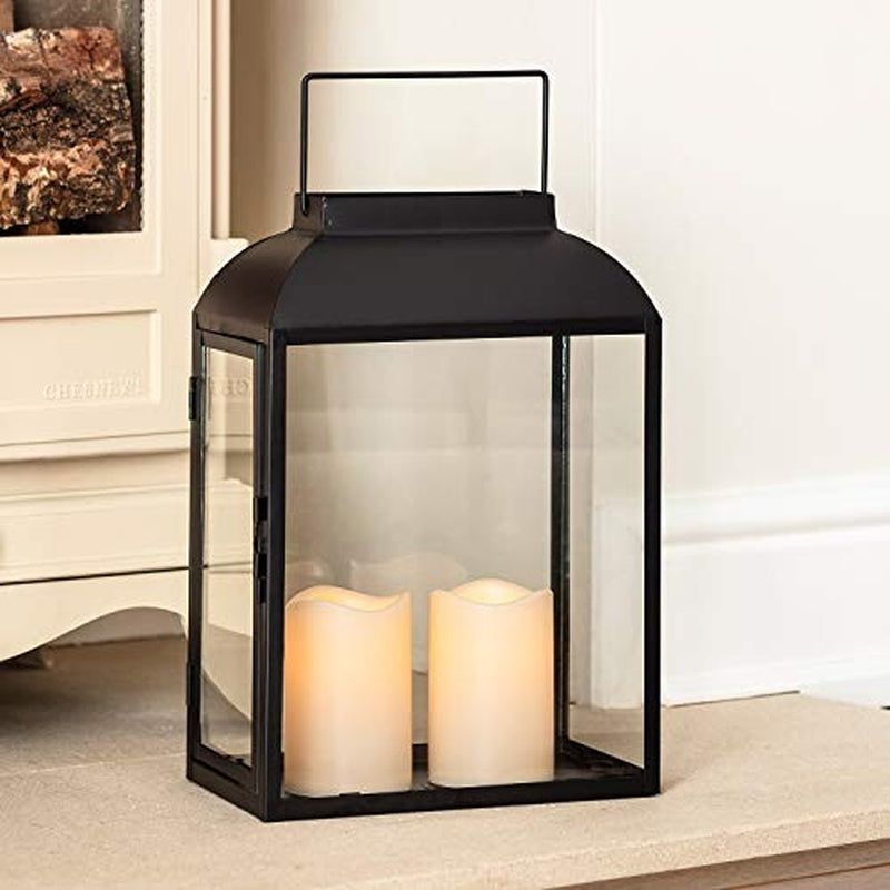 Outdoor Lantern 35cm (Black Metal) image 0
