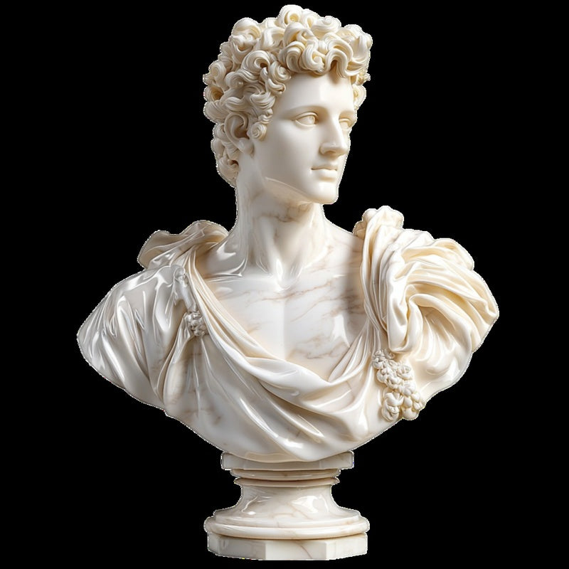 Marble Bust Classical 50cm (White) image 0