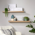 Floating Wall Shelf 80cm (Oak) image 0