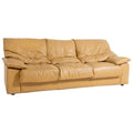 Italian Leather Sofa 4-Seater (Camel) image 0