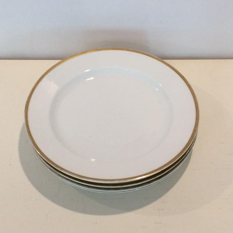 Gold Rim Dinner Plates Set of 4 image 0