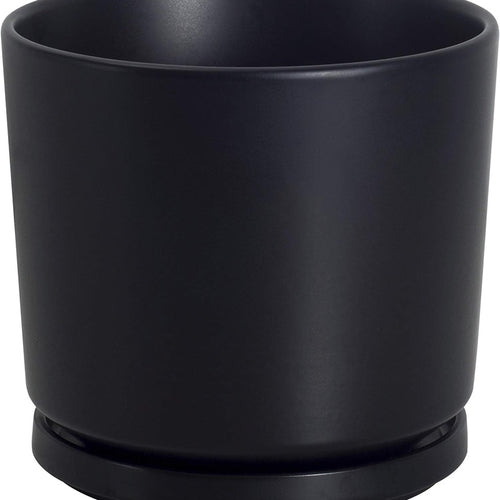 Ceramic Plant Pot 15cm (Matte Black) image 0