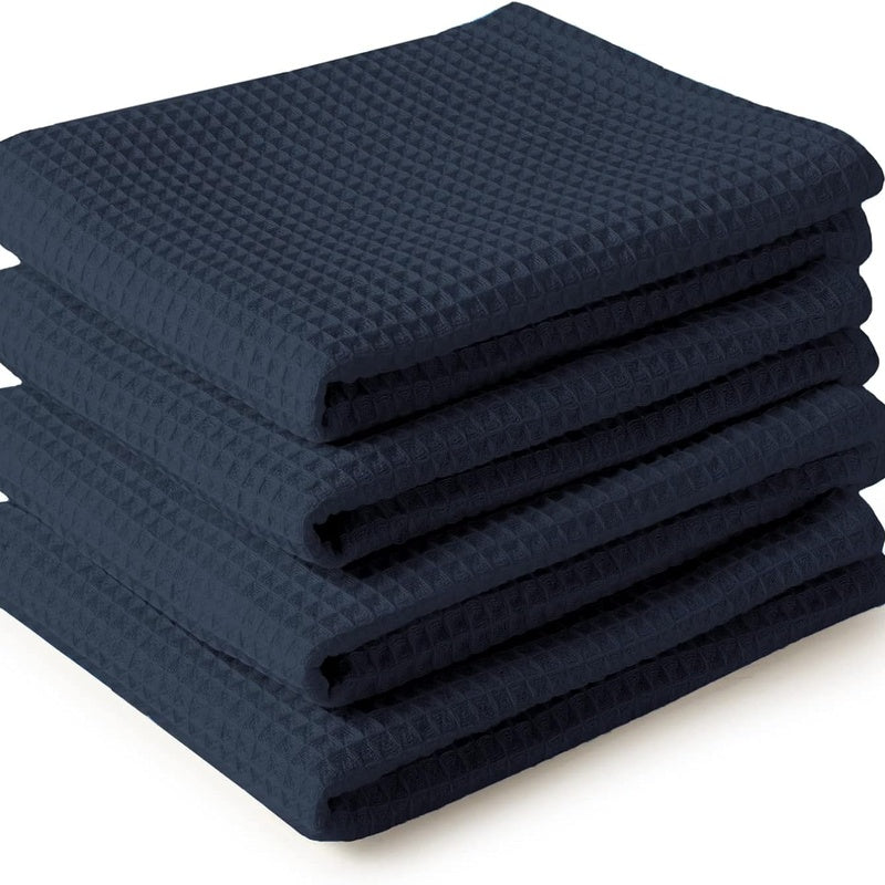 Waffle Weave Towel Set (Navy) image 0