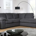 Corner Sofa L-Shape (Charcoal Fabric) image 0