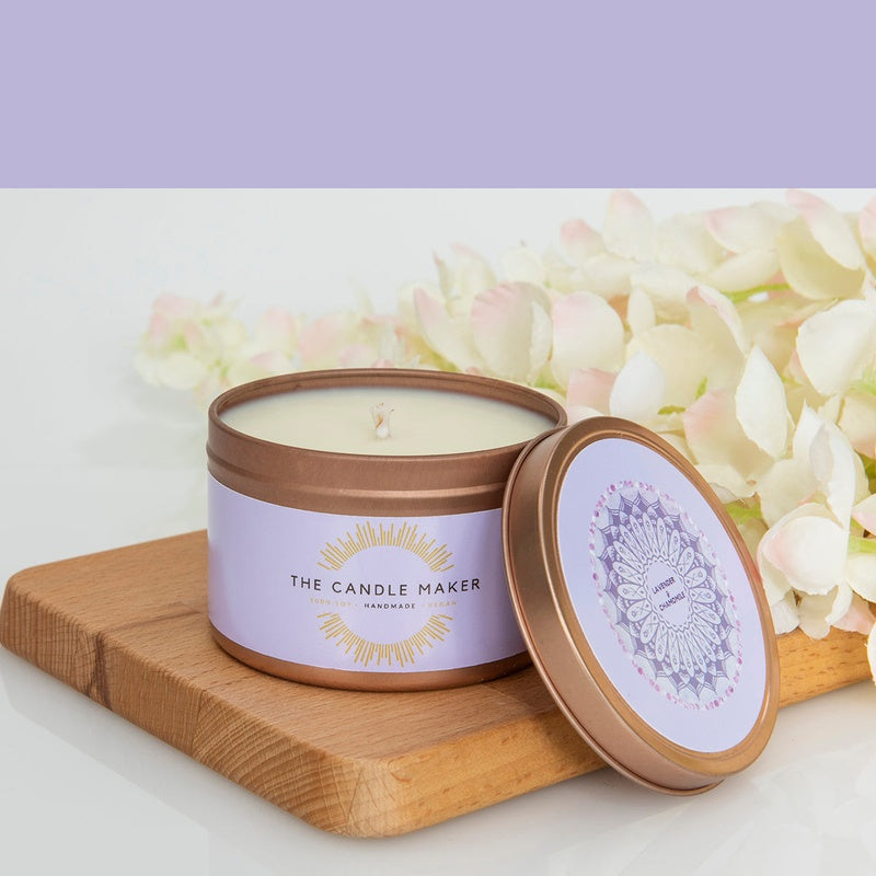 Scented Soy Candle 200g (Lavender & Chamomile) image 0