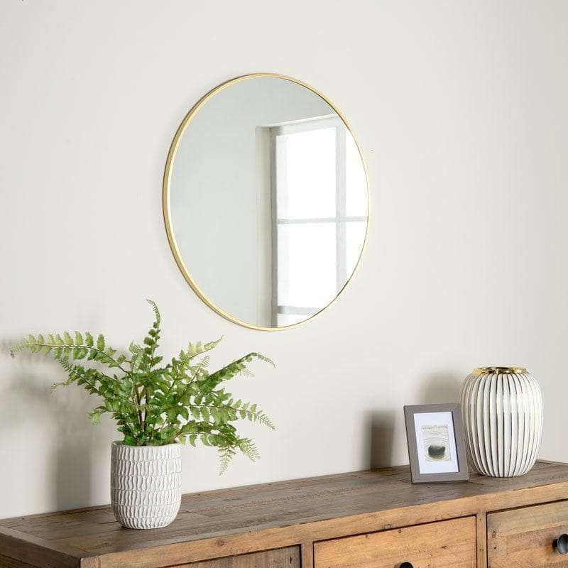 Round Wall Mirror 60cm (Gold Frame) image 0