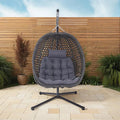 Hanging Egg Chair (Grey Rattan) image 0