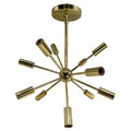 Modern Sputnik Chandelier 12-Light (Brass) image 0