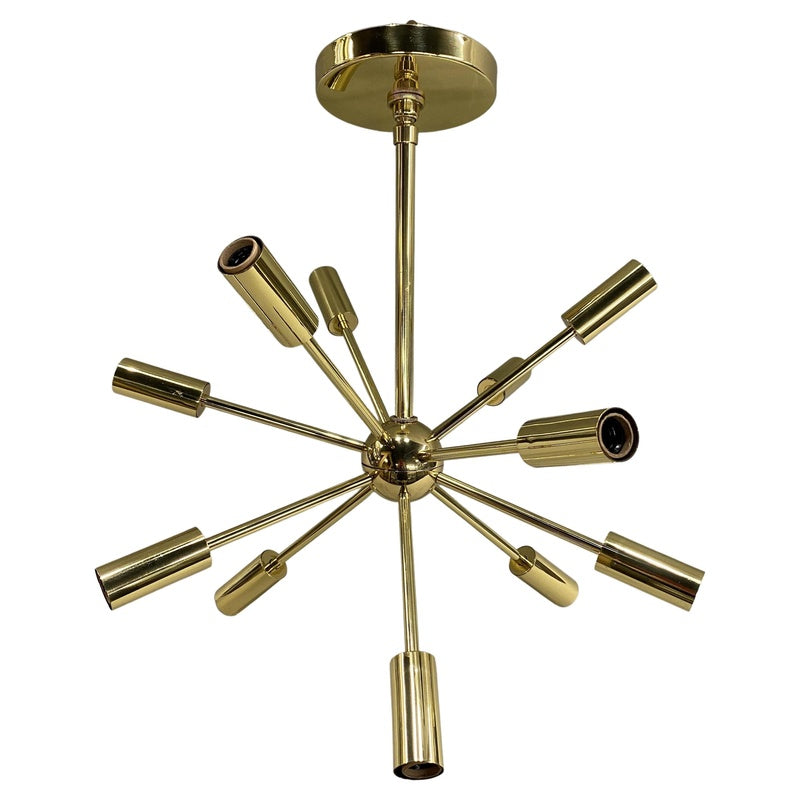 Modern Sputnik Chandelier 12-Light (Brass) image 0