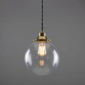 Glass Globe Pendant Light 25cm image 0