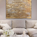Large Canvas Art 150x100cm (Abstract Gold) image 0