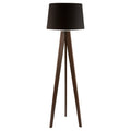 Tripod Floor Lamp (Black & Wood) image 0