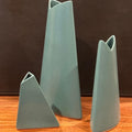 Geometric Ceramic Vase Set of 3 image 0