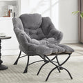 Reading Chair with Ottoman (Charcoal) image 0