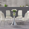 Glass Dining Table 180cm Designer image 0
