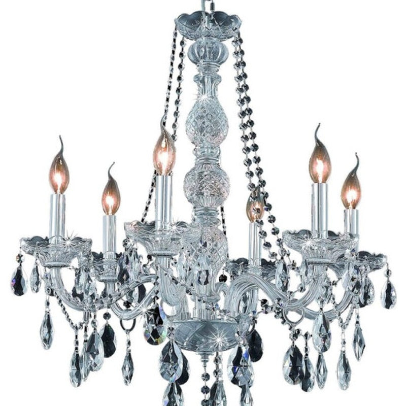 Crystal Chandelier 6-Light (Chrome) image 0