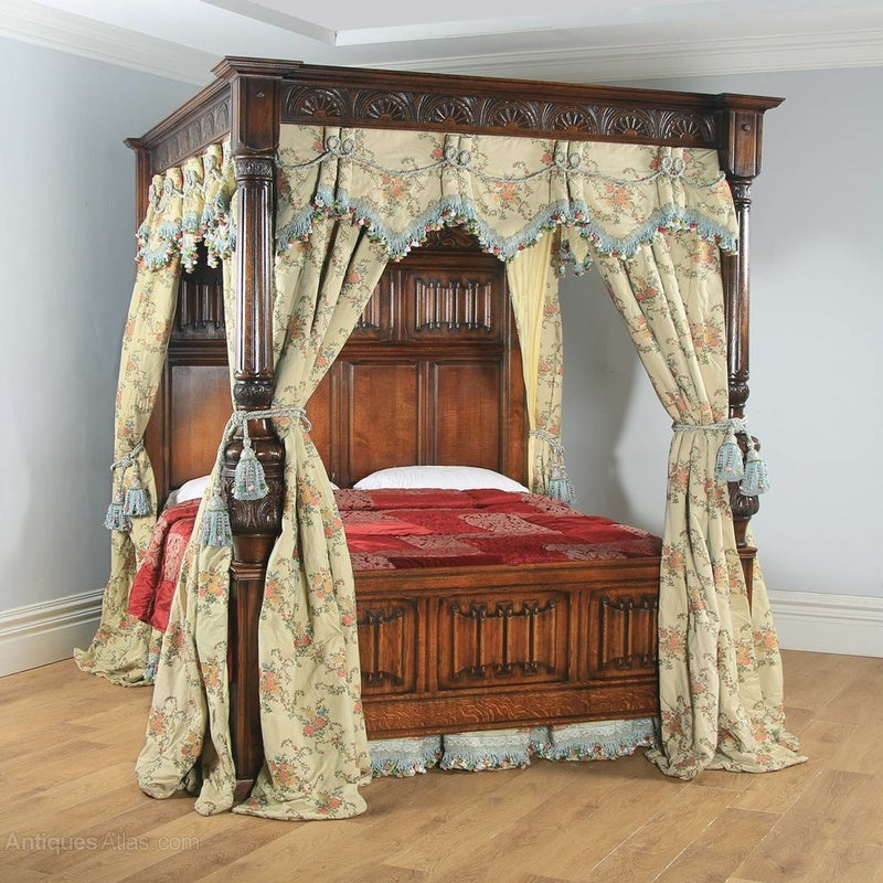 Four Poster Bed Super King (Oak) image 0