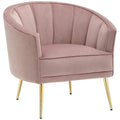Accent Chair Velvet (Blush Pink) image 0