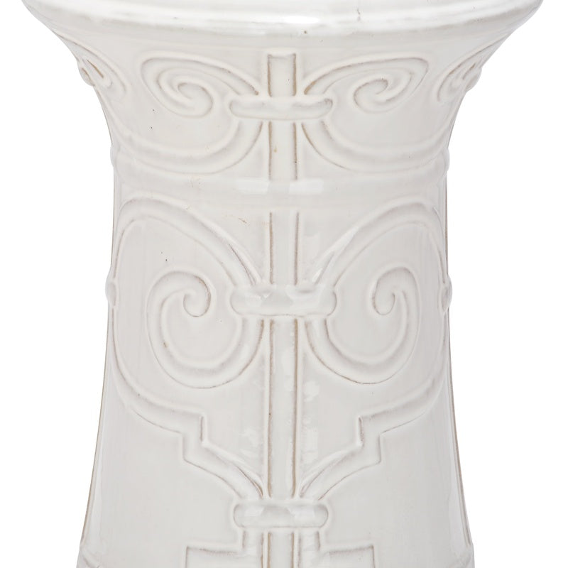 Garden Stool Ceramic (White) image 0