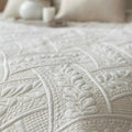Quilted Bedspread 220x240cm (Cream) image 0