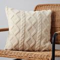 Cable Knit Cushion 50x50cm (Cream) image 0