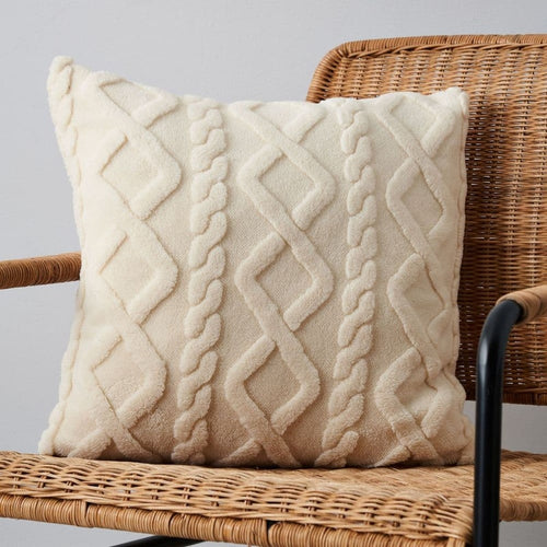 Cable Knit Cushion 50x50cm (Cream) image 0