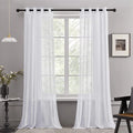 Sheer Voile Curtains 140x240cm Pair image 0