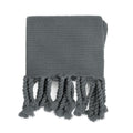 Chunky Knit Throw Blanket 130x170cm (Grey) image 0