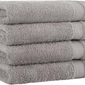 Turkish Cotton Towel Set 4-Piece (Grey) image 0