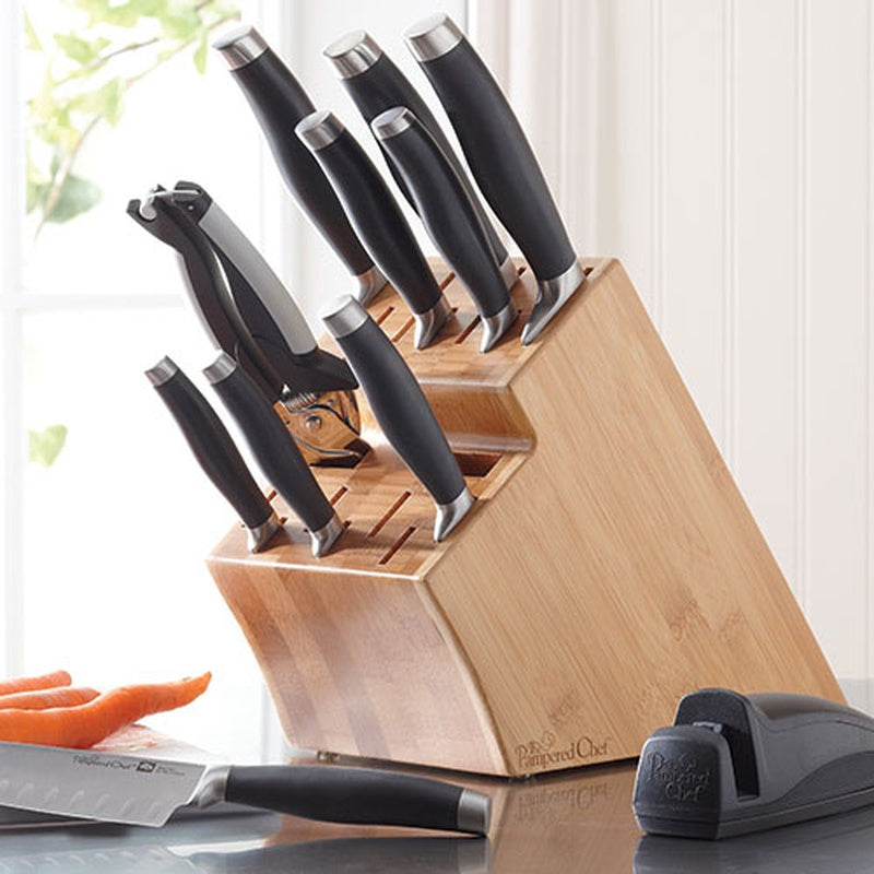 Knife Block Set Bamboo image 0