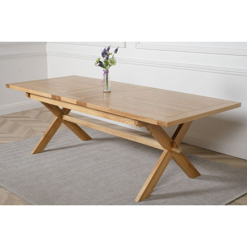 Extendable Dining Table Oak 240cm image 0