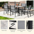 Outdoor Dining Set 6-Seater (Grey) image 0